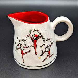 Spectrum Designz Dancing Santas Creamer